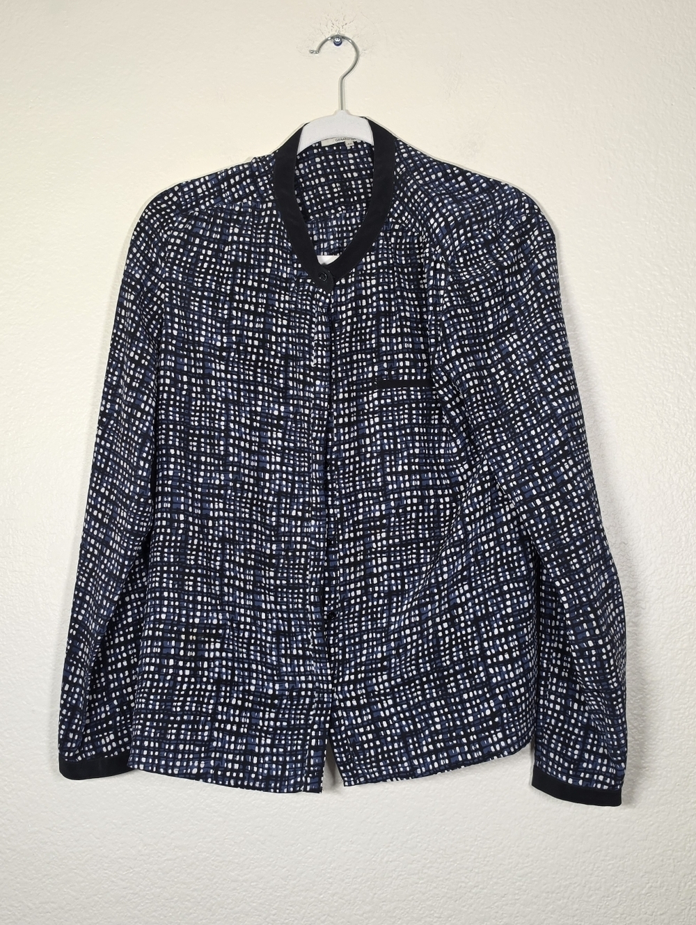 GERARD DAREL Printed Silk Blouse 40